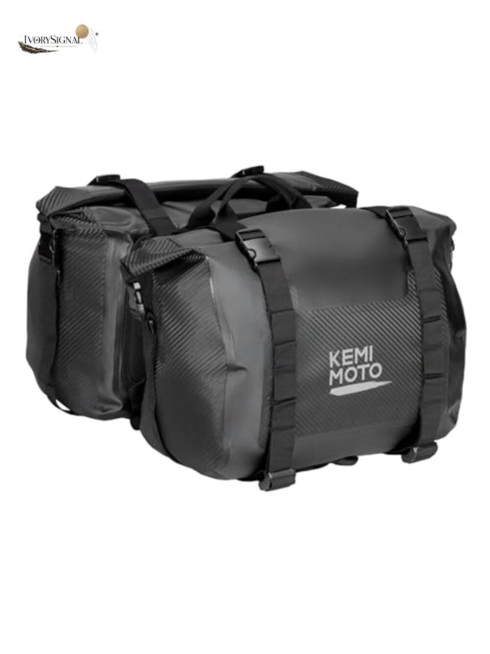 KEMIMOTO Motorcycle Saddlebags 50L Waterproof PVC Adventure Dual Sport Bike